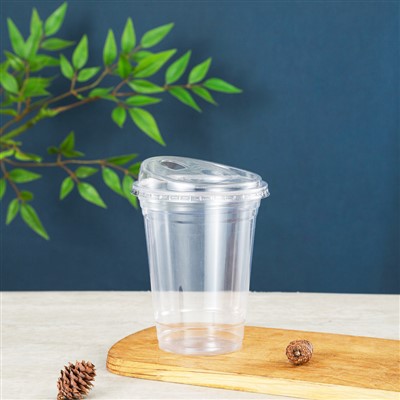 16 Oz Plastic Cups with Dome Lids