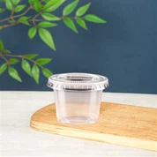 Clear Portion Cup with Lids