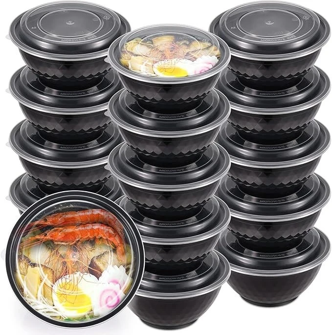Wholesale 24oz round plastic salad bowls with lids Wholesale 24oz round plastic salad bowls with lids